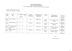 İngiliz Dili ve Edebiyatı - Sosyal Bilimler Enstitüsü