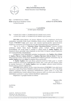 Ek1 İ&ccedil;in Tıklayınız.. - Karasu İl&ccedil;e Milli Eğitim M&uuml;d&uuml;rl&uuml;ğ&uuml;