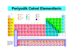 periyodik cetvel