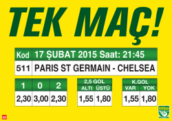 PARIS ST GERMAIN - CHELSEA