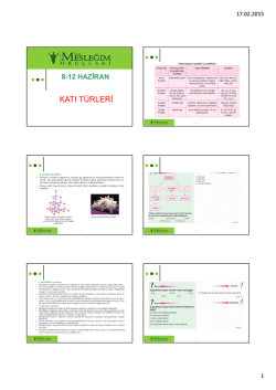 KATI T&Uuml;RLERİ