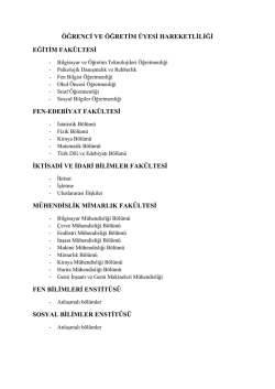 Öğrenci Değişimi Protokolü