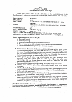 çamyuva silkar ilkokulu ihale ilanı 17.02.2015 09:11