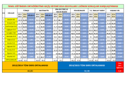 temel eğitimden orta&ouml;ğretime ge&ccedil;iş sistemi 2014