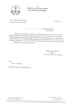 Seminere Katılım Hakkında 20.02.2015 08:50