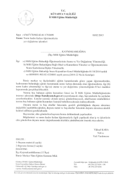 Norm kadro fazlası &ouml;ğretmenlerin yer değiştirme işlemleri duyurusu