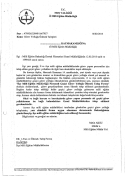 Duyuru İ&ccedil;in Tıklayınız