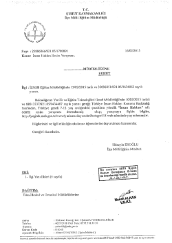 M&uuml;d&uuml;rl&uuml;ğ&uuml;m&uuml;z&uuml;n konuyla ilgili yazısı i&ccedil;in tıklayınız.