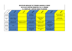 biliciler mesleki ve teknik anadolu lisesi 2014