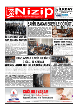 24 ŞUBAT 2015 YEŞİL NİZİP ARŞİV