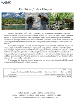 Faselis &ndash; &Ccedil;ıralı