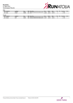 Engelliler - Depar Timing