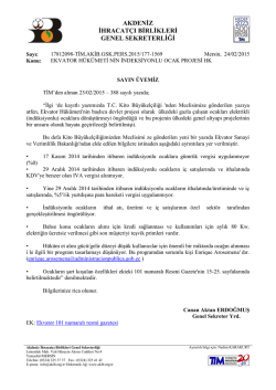 ekvator h&uuml;k&uuml;meti nin indeksiyonlu ocak projesi hk