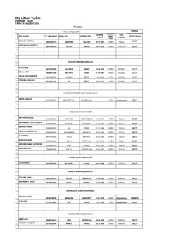 dış liman yağcı - İstanbul Liman