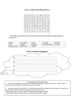 ihlas suresi ve anlamı