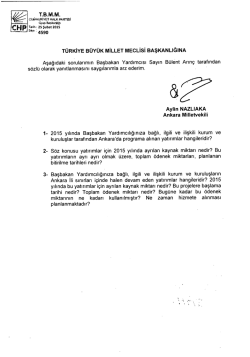 ankara mv aylin nazlıaka`nın başbakan yardımcısı b&uuml;lent