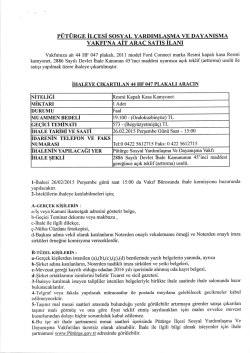 P&Uuml;T&Uuml;RGE İL&Ccedil;ESİ sostL YARDIMLAŞMA VE DAYANIŞMA VAKFI