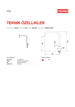 teknık &ouml;zellıkler
