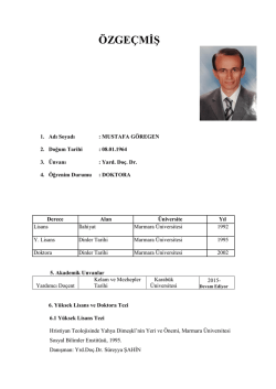&Ouml;ZGE&Ccedil;MİŞ - İlahiyat Fak&uuml;ltesi