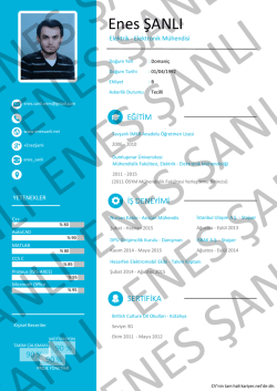 CV`im - Enes ŞANLI