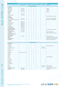 Herşey Dahil Konsept