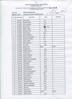 25 - Eğitim Fak&uuml;ltesi - Osmangazi &Uuml;niversitesi