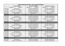 &Ccedil;OCUK KARDİYOLOJİSİ MART 2015 &Ccedil;ALIŞMA PROGRAMI