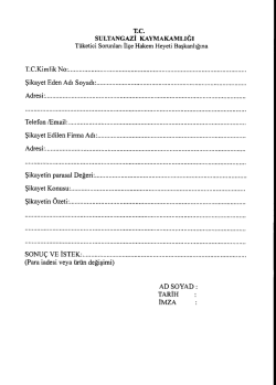 Dilek&ccedil;e &ouml;rneği i&ccedil;in tıklayınız