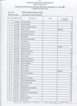 eskişehir osmangazi &uuml;niversitesi egıtım fakultesı