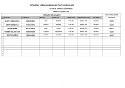 KİMLİK BİLGİLERİ