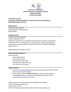 D&Uuml;NYA KALİTE DERNEĞİ DE&Uuml; &Ouml;ĞRENCİSİ STANT G&Ouml;REVLİLERİ