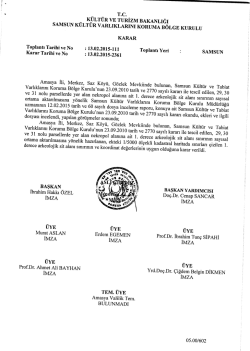T.c. _. K&Uuml;LT&Uuml;R VE TURİZM BAKANLIĞI sAMsUN KULTUR