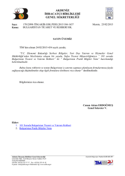 bulgaristan ticaret ve rehberi hk.