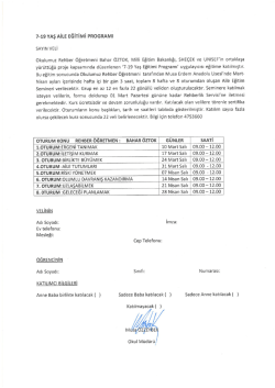 Aile Eğitimi Programı - Milli Eğitim Bakanlığı