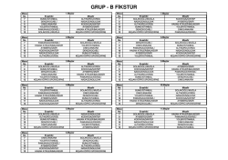 GRUP - B FİKST&Uuml;R