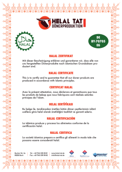 halal zertifikat