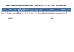27 Şubat 2015 Tarihli Nakil Kararları i&ccedil;in tıklayınız.