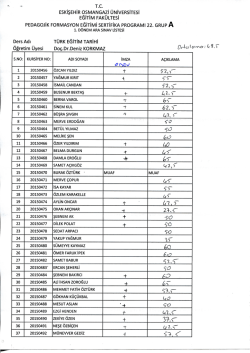 22.Grup A - Eğitim Fak&uuml;ltesi
