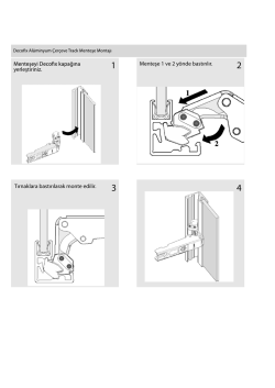 Menteşe 1 ve 2 y&ouml;nde bastırılır. yerleştiriniz. Tırnaklara
