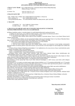 ihale ilanı - Kars Valiliği