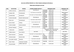 2014 2015 eğitim &ouml;ğretim yılı t&uuml;rk fransız kardeşlik ortaokulu