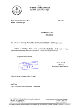 T.C. sİVEREK KAYMAKAMLIĞI - Siverek İl&ccedil;e Milli Eğitim M&uuml;d&uuml;rl&uuml;ğ&uuml;