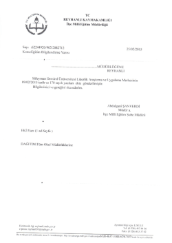 Eğitim Bilgilendirme Yazısı - reyhanlı il&ccedil;e mill&icirc; eğitim m&uuml;d&uuml;rl&uuml;ğ&uuml;