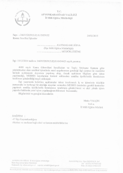 Konuyla ilgili olarak il milli eğitim m&uuml;d&uuml;rl&uuml;ğ&uuml;m&uuml;z&uuml;n yazısı i&ccedil;in tıklayınız