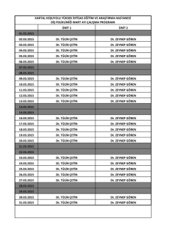 Ağız ve Diş Sağlığı - Kartal Koşuyolu Y&uuml;ksek İhtisas Eğitim ve