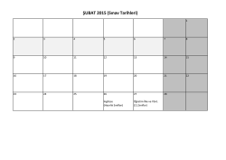 2.D&ouml;nem Sınav Takvimi (T&uuml;m sınıflar)