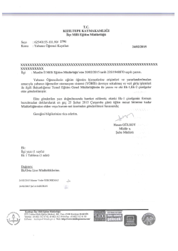 T.C. KIzILTEPE KAYMAKAMLIĞI Il&ccedil;e Mini Eğitim M&uuml;d&uuml;rl&uuml;ğ&uuml;