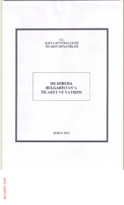 1. 101 Soruda Bulgaristan Ticaret ve Yatırım Rehberi