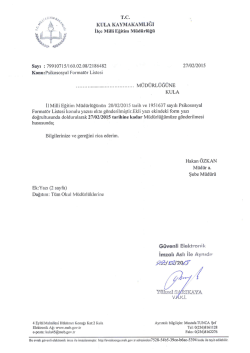 Psikososyal Formatör Listesi (Tüm Okul Müd.)