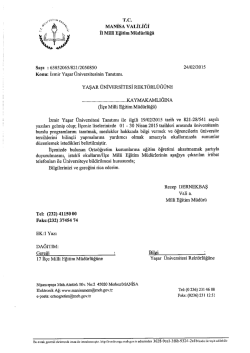 j ğ? fa. MANİSA vALİLİĞİ - Salihli İl&ccedil;e Milli Eğitim M&uuml;d&uuml;rl&uuml;ğ&uuml;